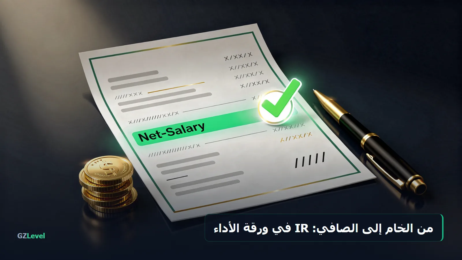 احتساب الضريبة على الدخل في ورقة الأداء: من الأجر الخام إلى الصافي