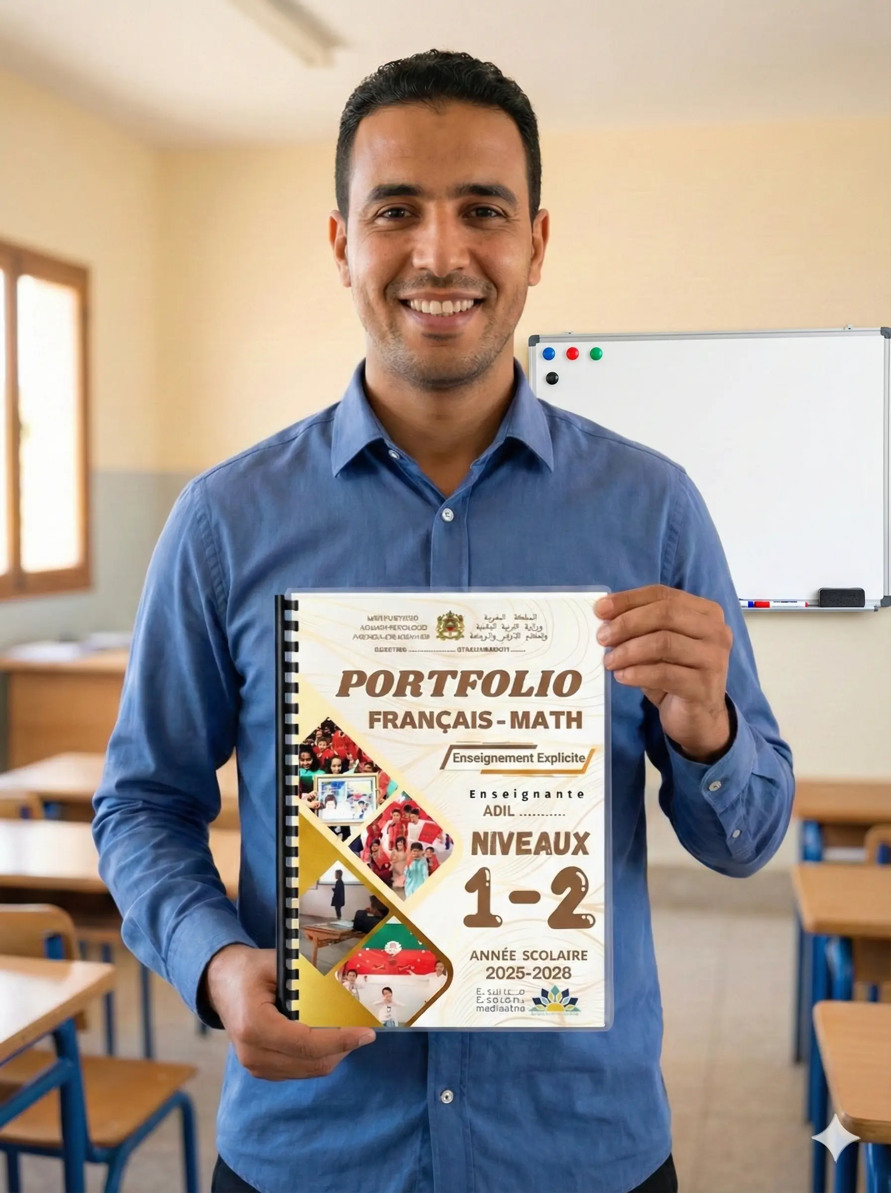 أستاذ مغربي سعيد بملفه المنظم